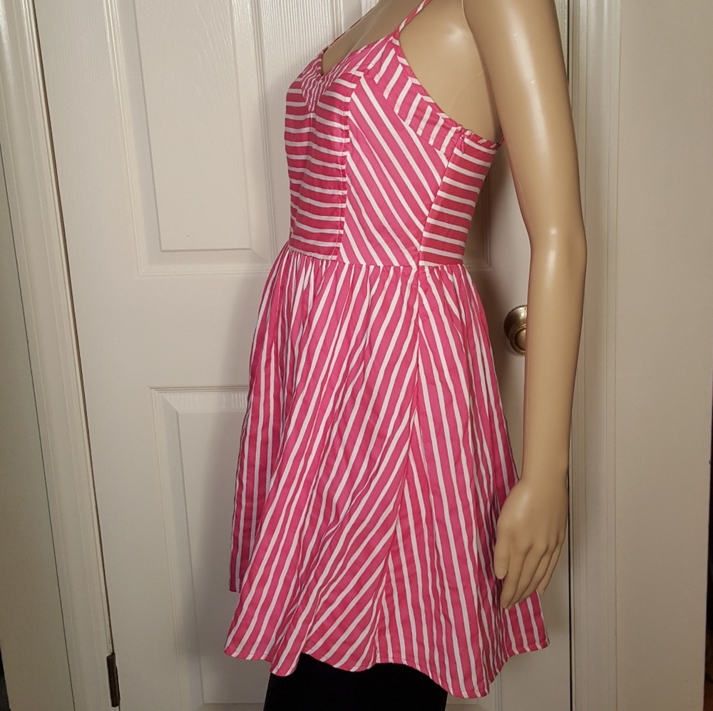 Vertigo Candy Stripe 100% Cotton Dress - Picture 3 of 8